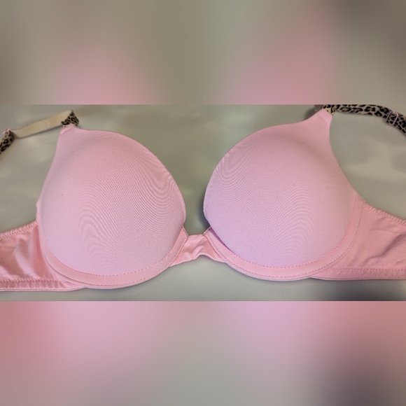 Set of 2 PINK Victoria’s Secret Wear Everywhere Maroon & Pink Push Up Bras. 32B - Picture 9 of 14